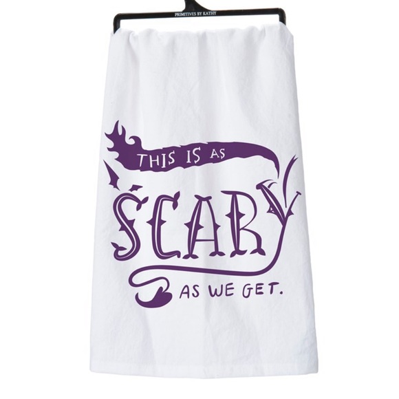 NEW SCARY AS WE GET DISH TOWEL - Picture 1 of 1